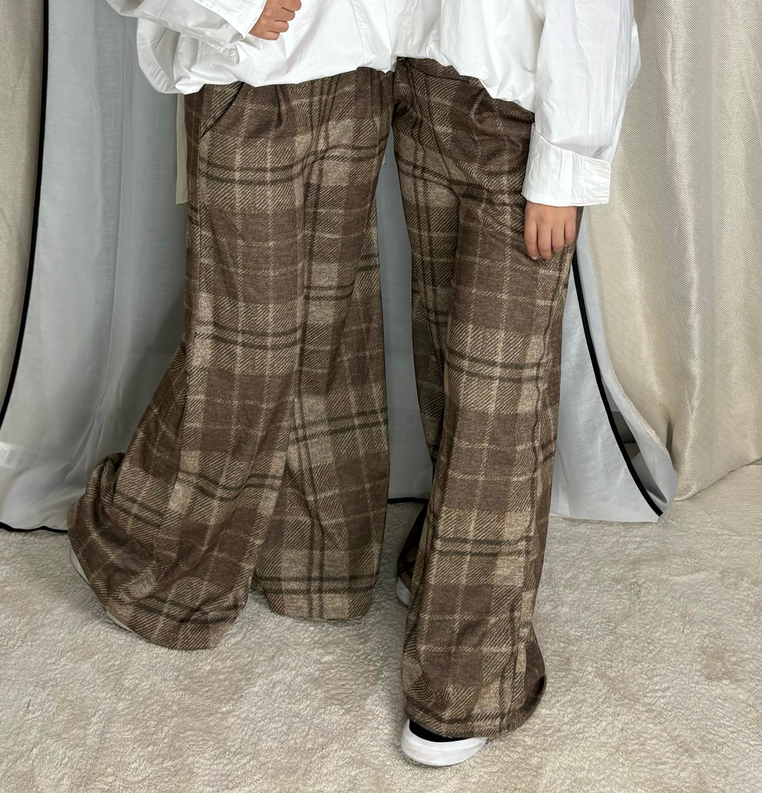 Pantalon à carreaux